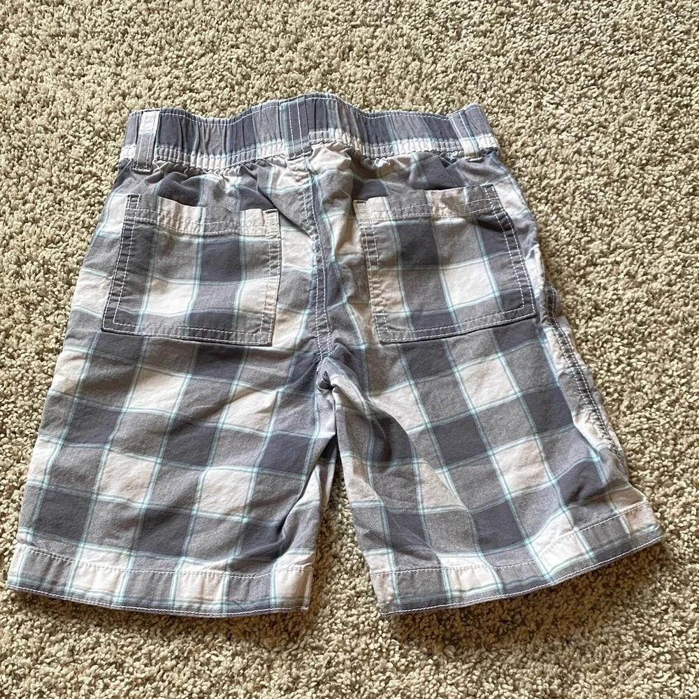 Gymboree Gray and Blue Plaid Shorts